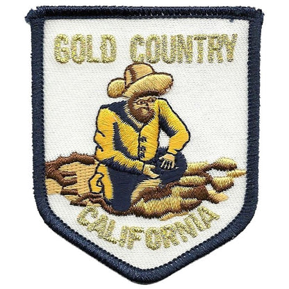 California Patch - Gold Country - Gold Miner Souvenir Badge Emblem Applique