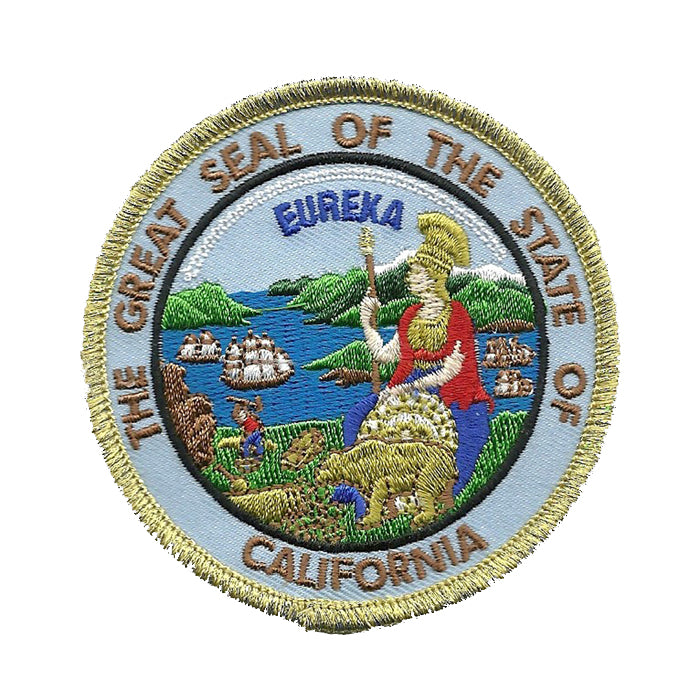 Great California State Seal Iron on Patch Souvenir Badge Emblem Applique