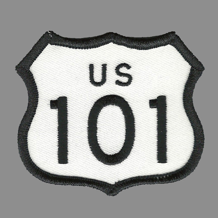 US 101 Highway Sign Patch Iron On Souvenir Badge Emblem Applique