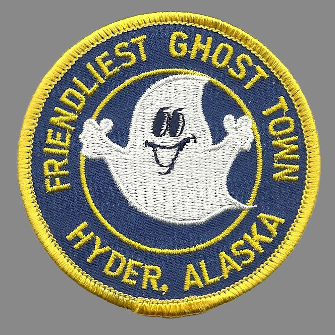 Alaska Patch - Hyder Alaska - Ghost Town - Iron on Patch Souvenir Badge Emblem