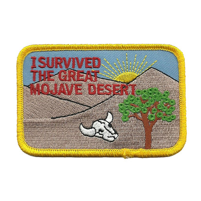 I Survived the Mojave Desert Patch Iron On Souvenir Joshua Tree - Badge Emblem Applique