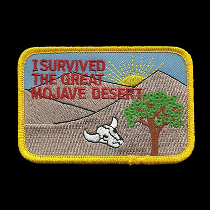 I Survived the Mojave Desert Patch Iron On Souvenir Joshua Tree - Badge Emblem Applique