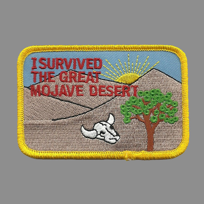 I Survived the Mojave Desert Patch Iron On Souvenir Joshua Tree - Badge Emblem Applique