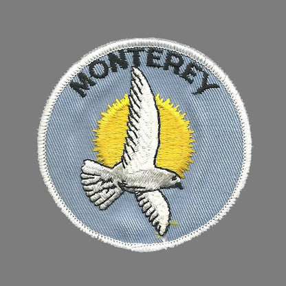 California Patch - Monterey Seagull - Iron On Monterey Souvenir Emblem Badge