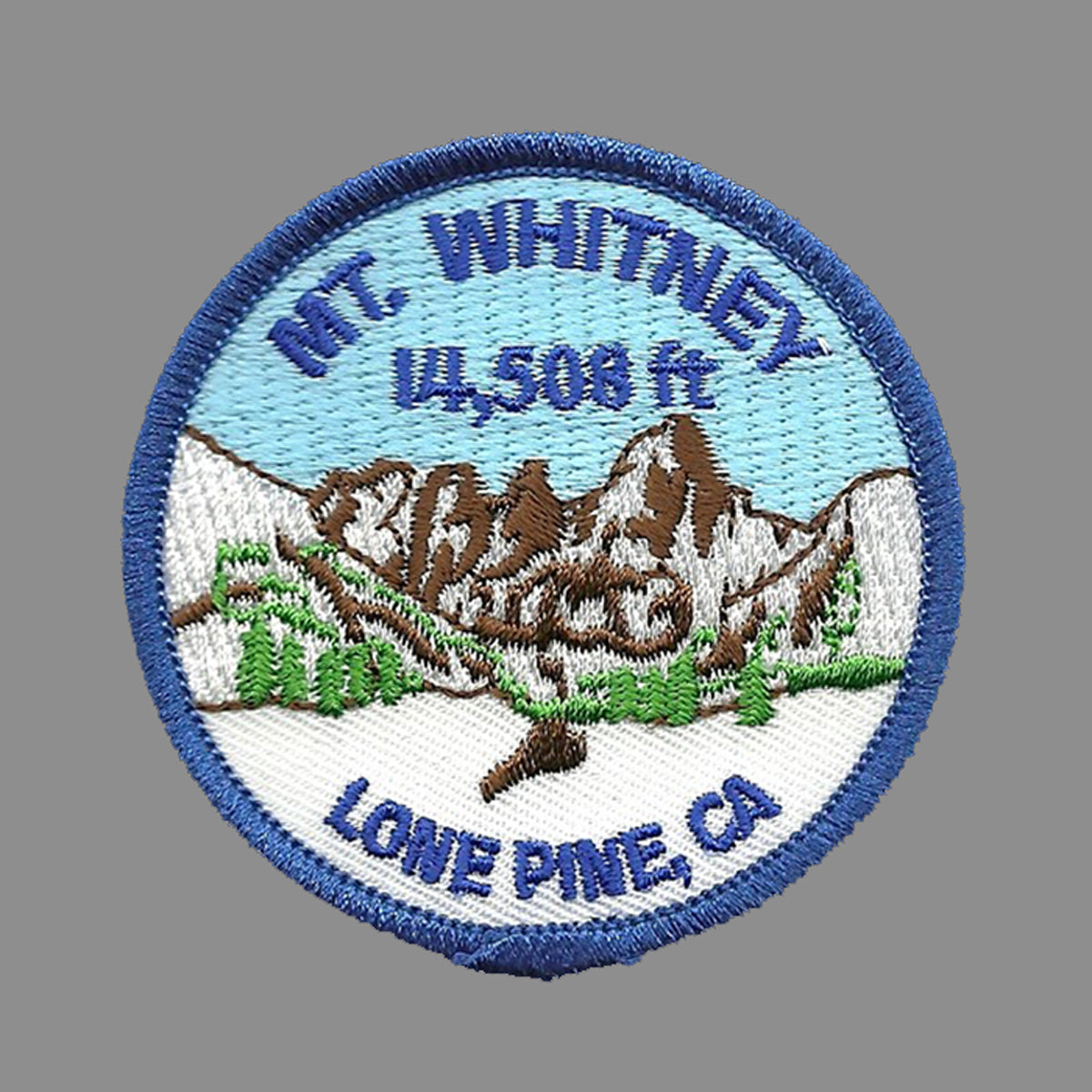 Mount Whitney Iron On Patch Lone Pine California Souvenir Badge Emblem Applique