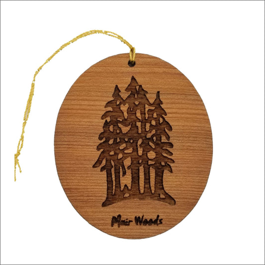 Muir Woods Ornament - National Park Souvenir - Christmas Ornament - Handmade 15018MW