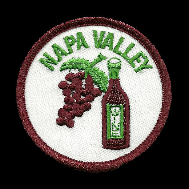 Napa Valley Iron On Patch - California Wine Souvenir Badge Emblem