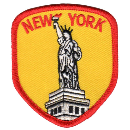 New York Statue of Liberty Patch Iron On Badge Emblem Applique Embroidered