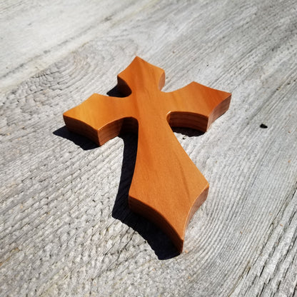 Wood Wall Cross - Wooden Cross - Wall Cross - Old English Cross 7 Inch