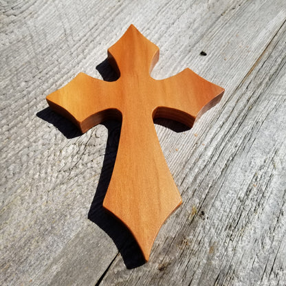 Wood Wall Cross - Wooden Cross - Wall Cross - Old English Cross 7 Inch