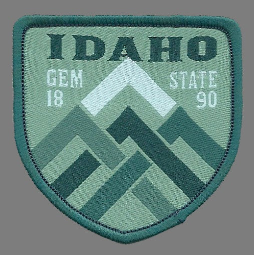 Idaho Patch – ID Gem State - Travel Patch – Souvenir Patch – Embellishment Applique –  2.25" Iron On