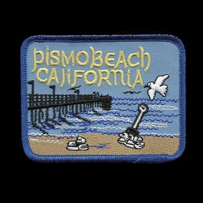 Pismo Beach Pier California Iron On Patch Souvenir Badge Emblem