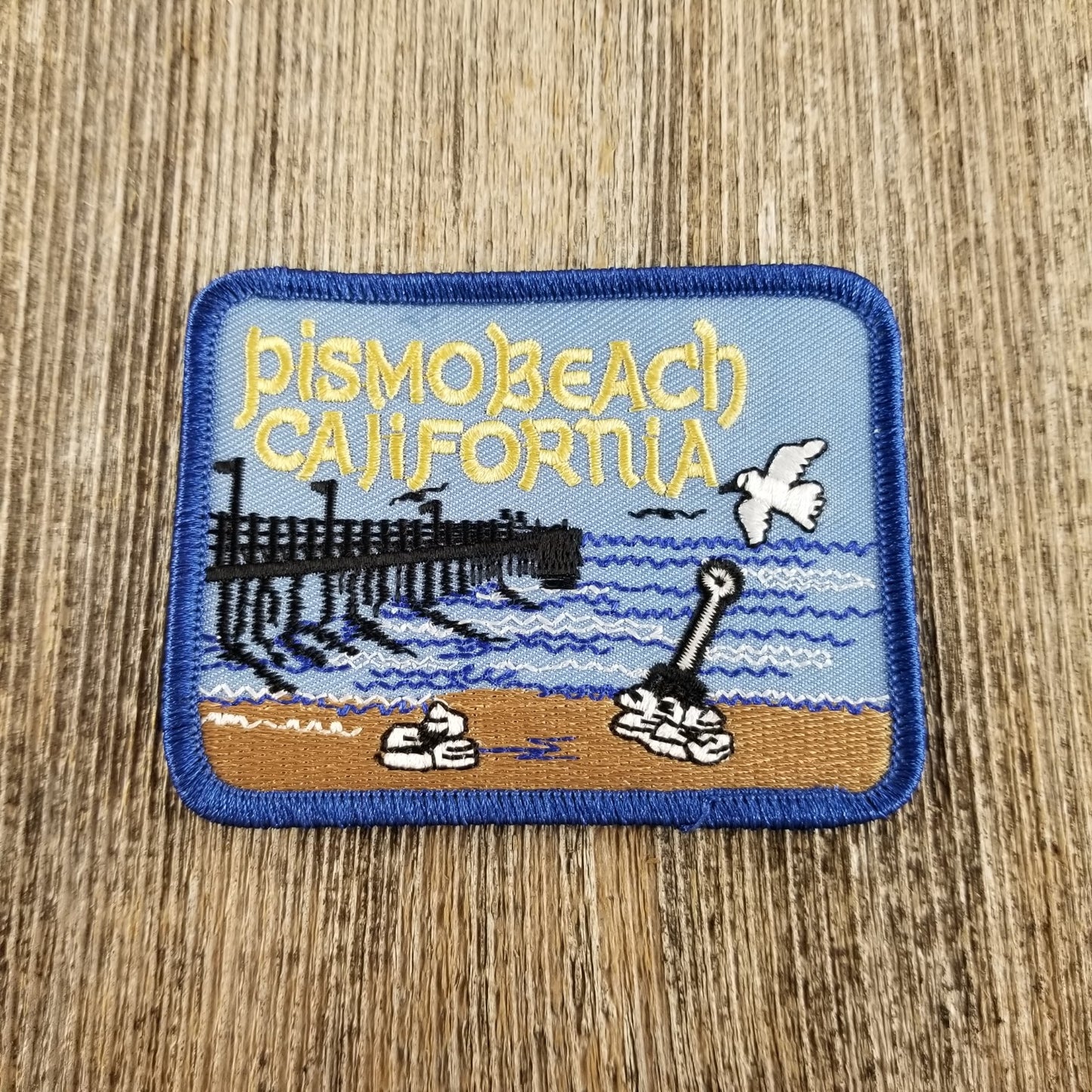 Pismo Beach Pier California Iron On Patch Souvenir Badge Emblem