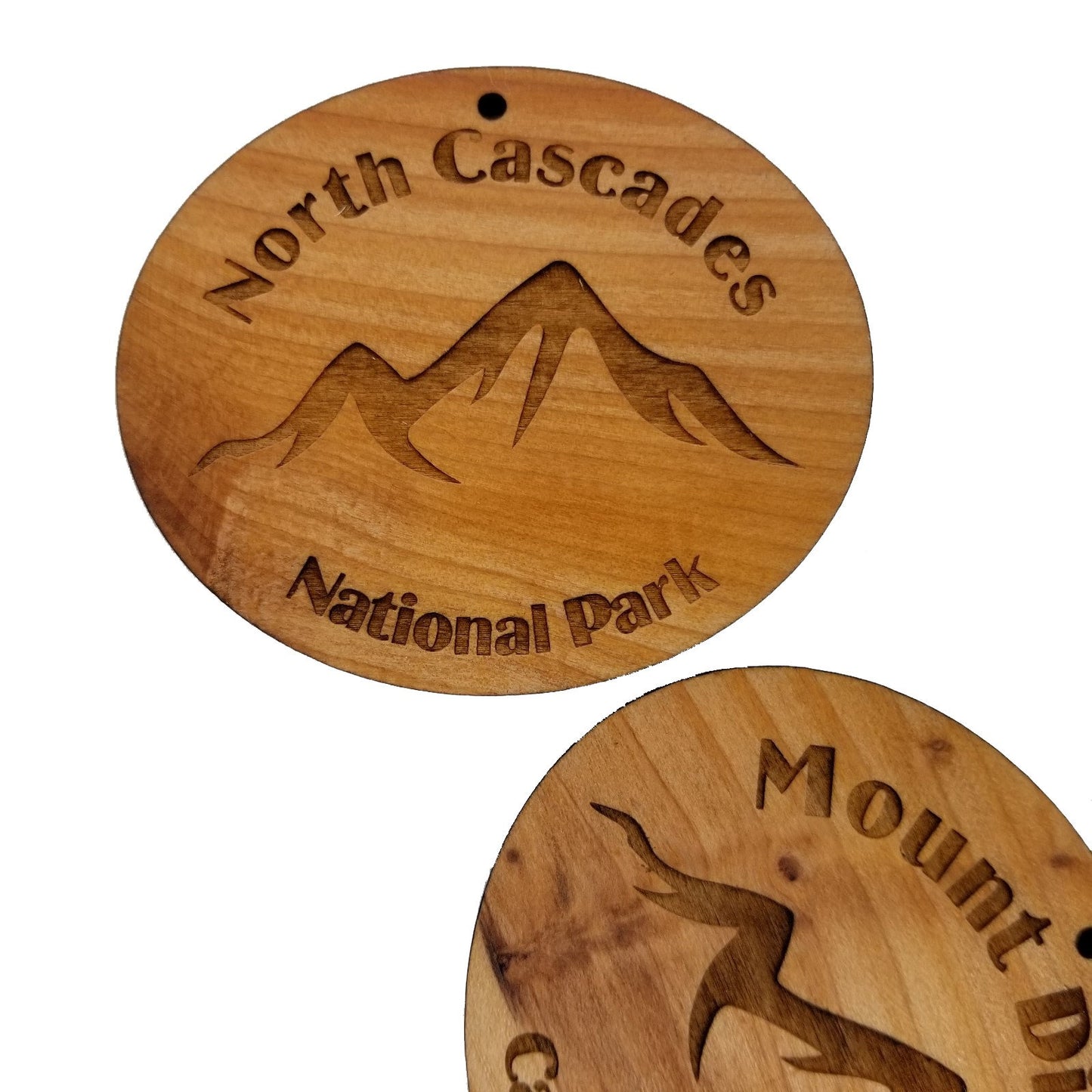 Kootenay Ornament Wood Ornament British Columbia Souvenir Mountain Resorts Skiing Skier Rocky Mountains