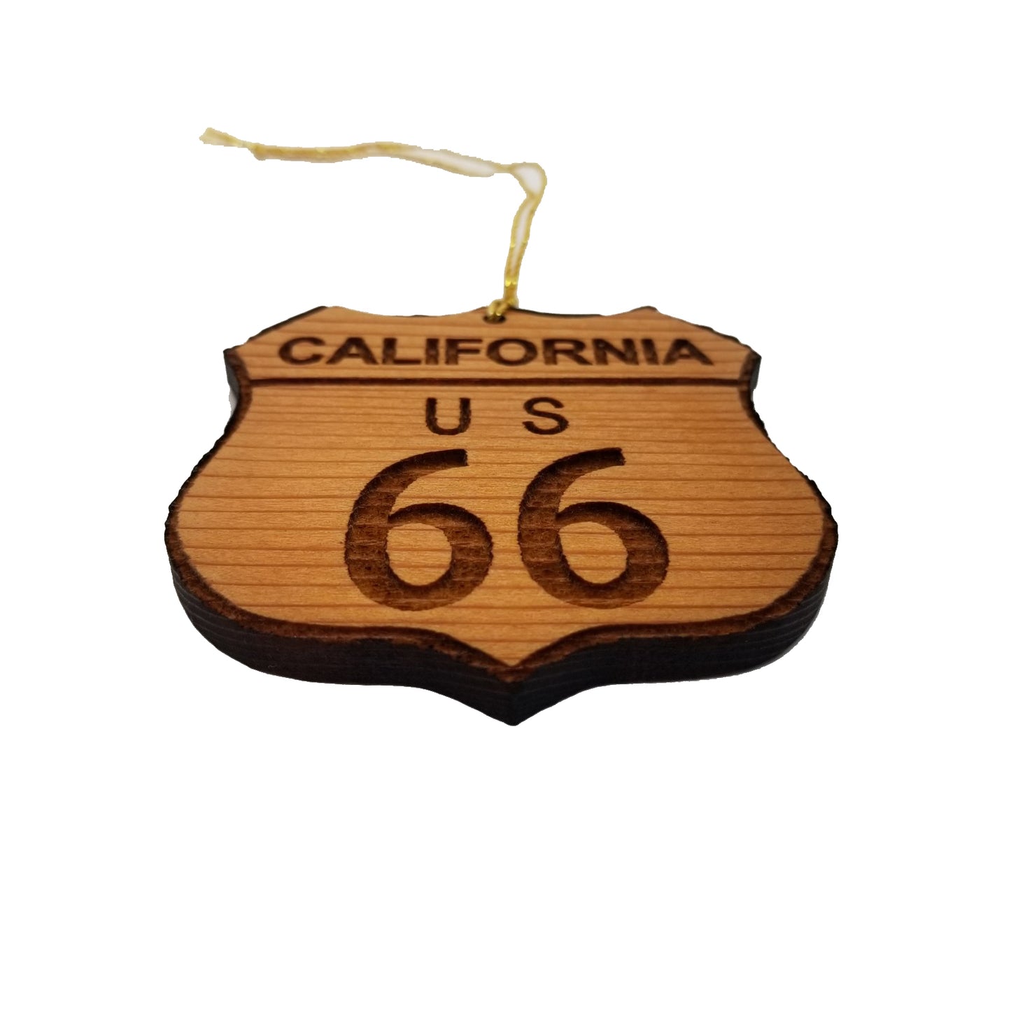 Route 66 Ornament - California Christmas - Road Sign