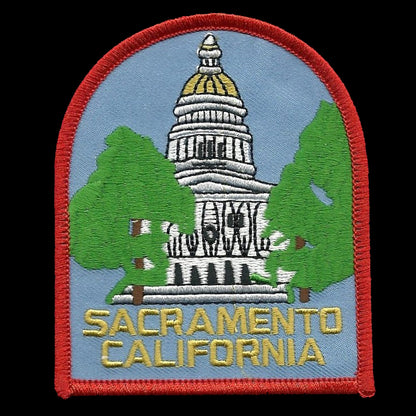 California Patch - Iron On Sacramento Capitol Building Souvenir Badge Emblem