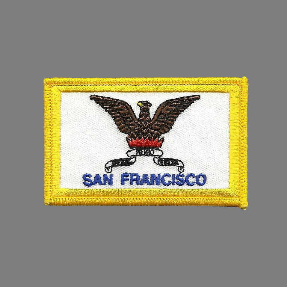 San Francisco Patch - California Souvenir Iron On - Phoenix  SF CA Flag Applique Badge Emblem Accessory