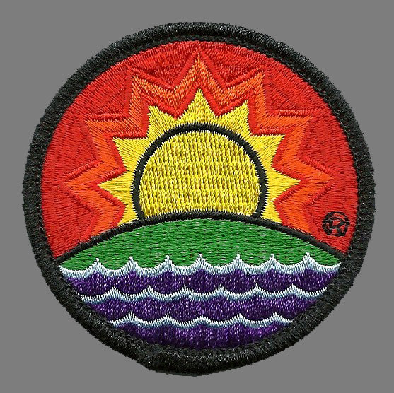 Solar Future Logo Iron On Patch - Solar Power Souvenir Badge Emblem Applique Accessory