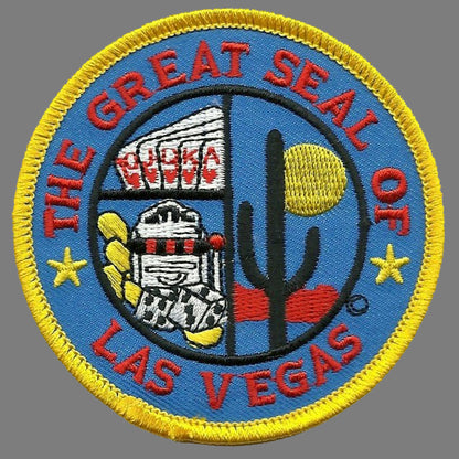 Nevada Patch - Great Seal of Las Vegas Iron on Souvenir Travel Badge Emblem Accessory