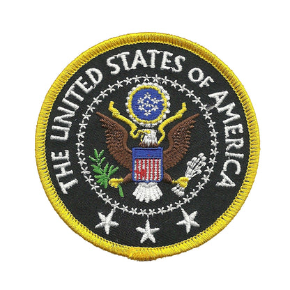 Presidential Seal Patch USA Federal Government Badge Circle 3" Iron On United States of America Souvenir