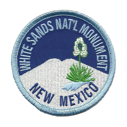 White Sands National Monument Iron on Patch New Mexico Souvenir Badge Emblem Applique
