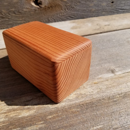 Wood Box Redwood Handmade California Redwood Jewelry Box 6 inch