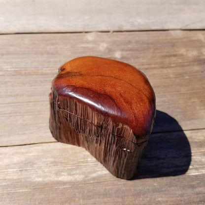 Wood Trinket Box Handmade Box with Redwood Rustic California Redwood Jewelry Box Storage Box Limb Box #374