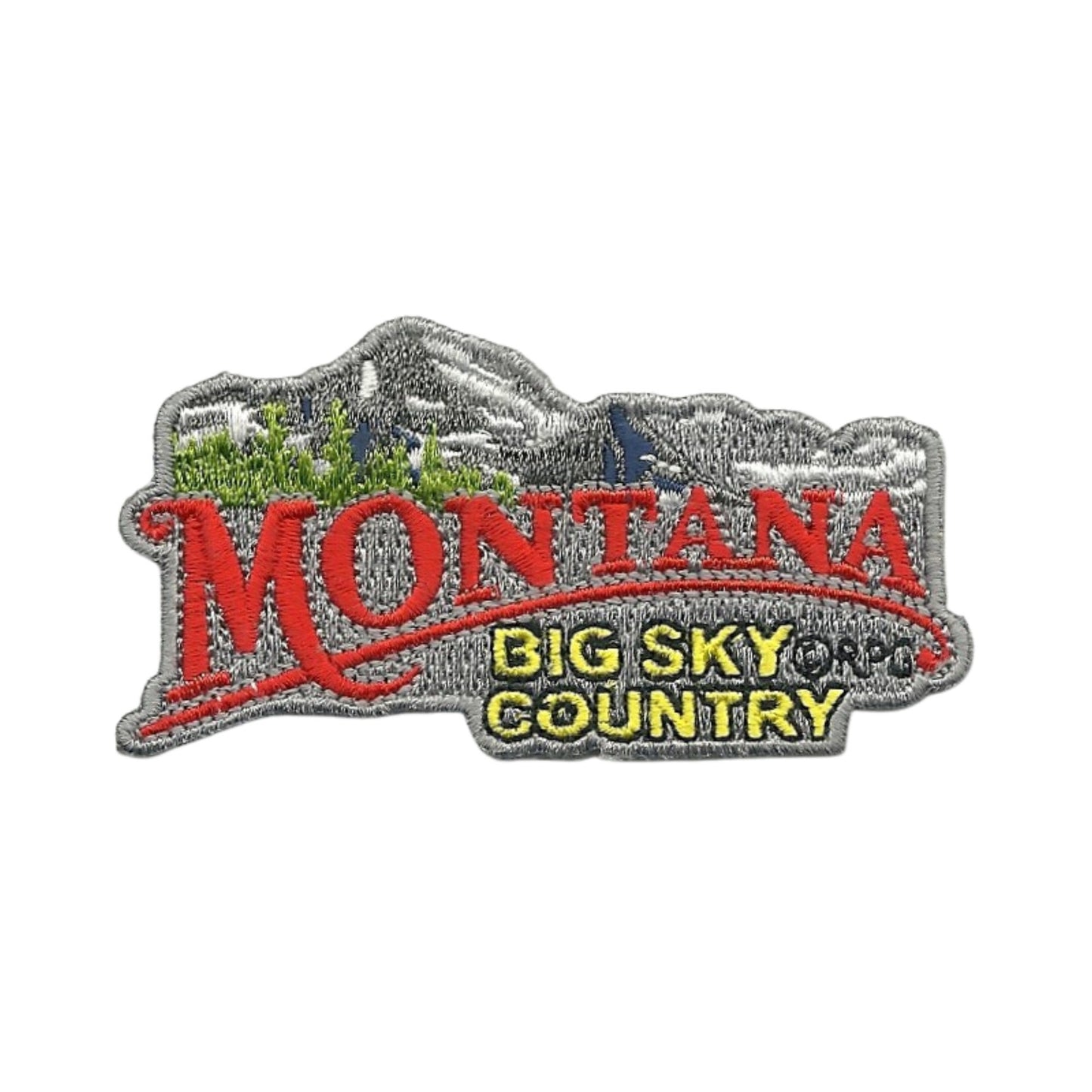 Montana Patch – MT Big Sky Country Travel Patch Souvenir Applique 3" Iron On 3 Inch Long