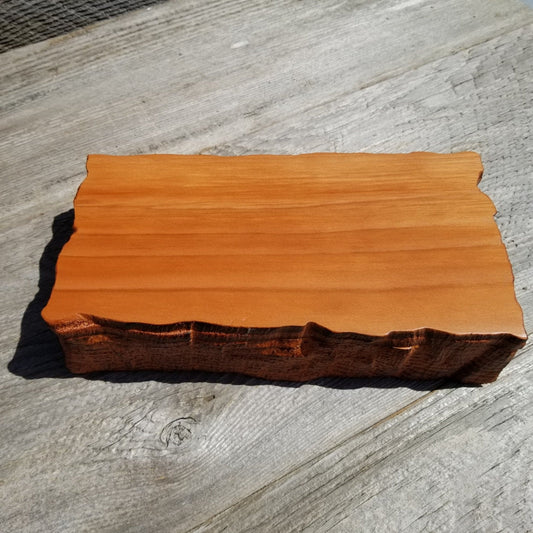 Wood Jewelry Box Redwood Rustic Handmade California Storage Live Edge #270 5th Anniversary Gift Stash Box Birthday Gift