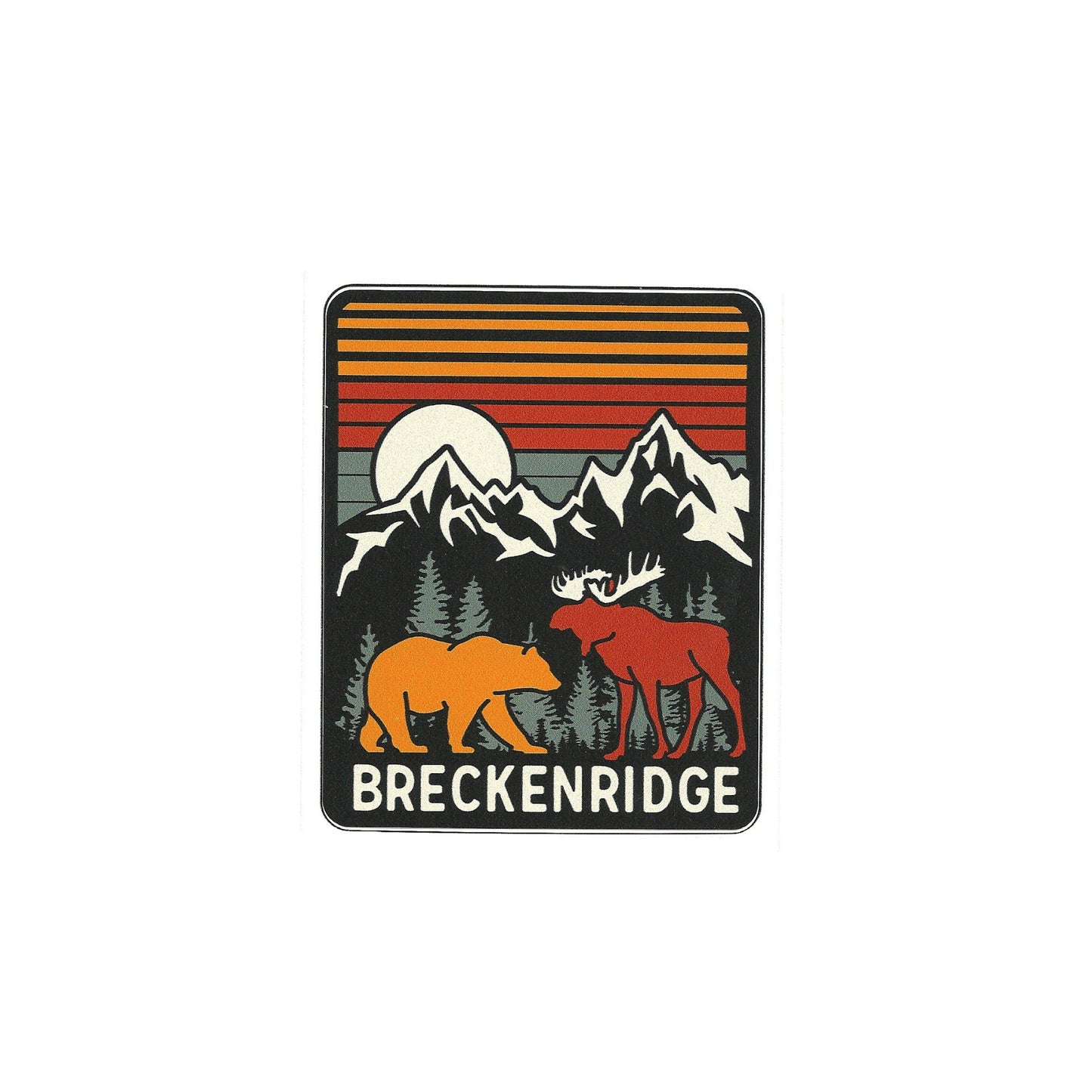 Breckenridge Decal – Colorado Decal - CO Travel Sticker – Souvenir Sticker – Travel Gift 4.25" Made in USA Kiss Cut Breckenridge Ski Resort