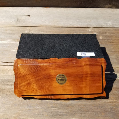 Redwood Jewelry Box Curly Wood Engraved Rustic Handmade California #499 Memento Box, Mom Gift, Anniversary Gift