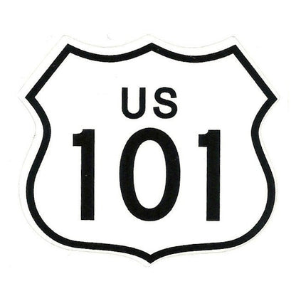 Highway 101 Decal – Hwy 101 Sticker – Souvenir – Road Sign Travel Sticker 2.75" Travel Gift US 101 California Oregon Washington