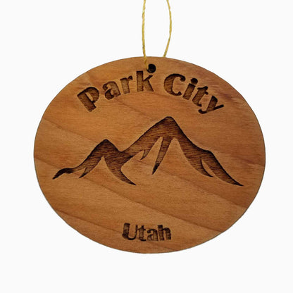 Wholesale Park City Ornament Wood Utah Souvenir UT Mountain