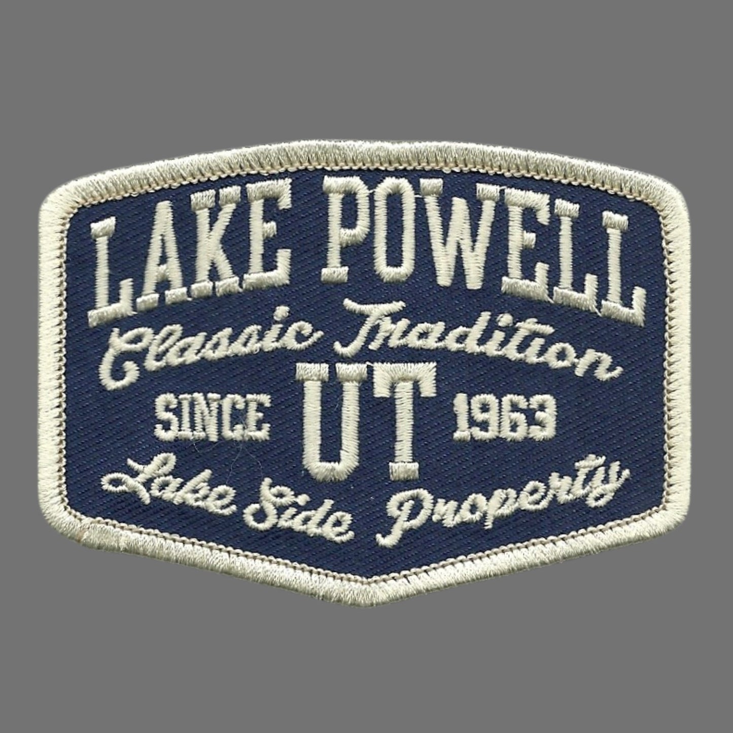 Utah Patch – Lake Powell Utah Souvenir – UT Travel Patch Iron On Applique Embellishment 3.5" Lake Resort