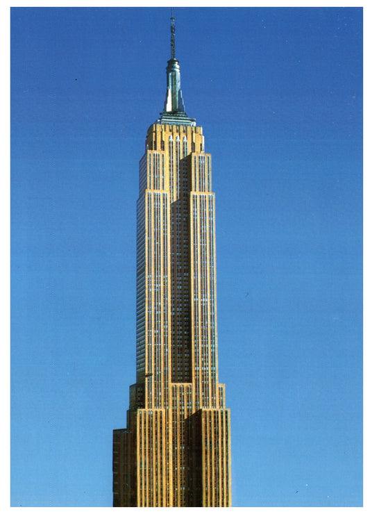 Vintage Empire State Building Postcard 4x6 New York City Merchandise Printed in Italy Gindi Publishing