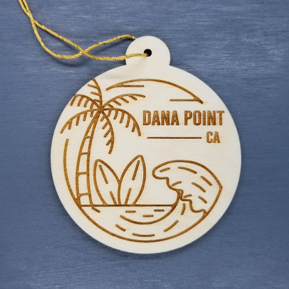 Wholesale Dana Point California Wood Ornament Souvenir CA Ocean Beach