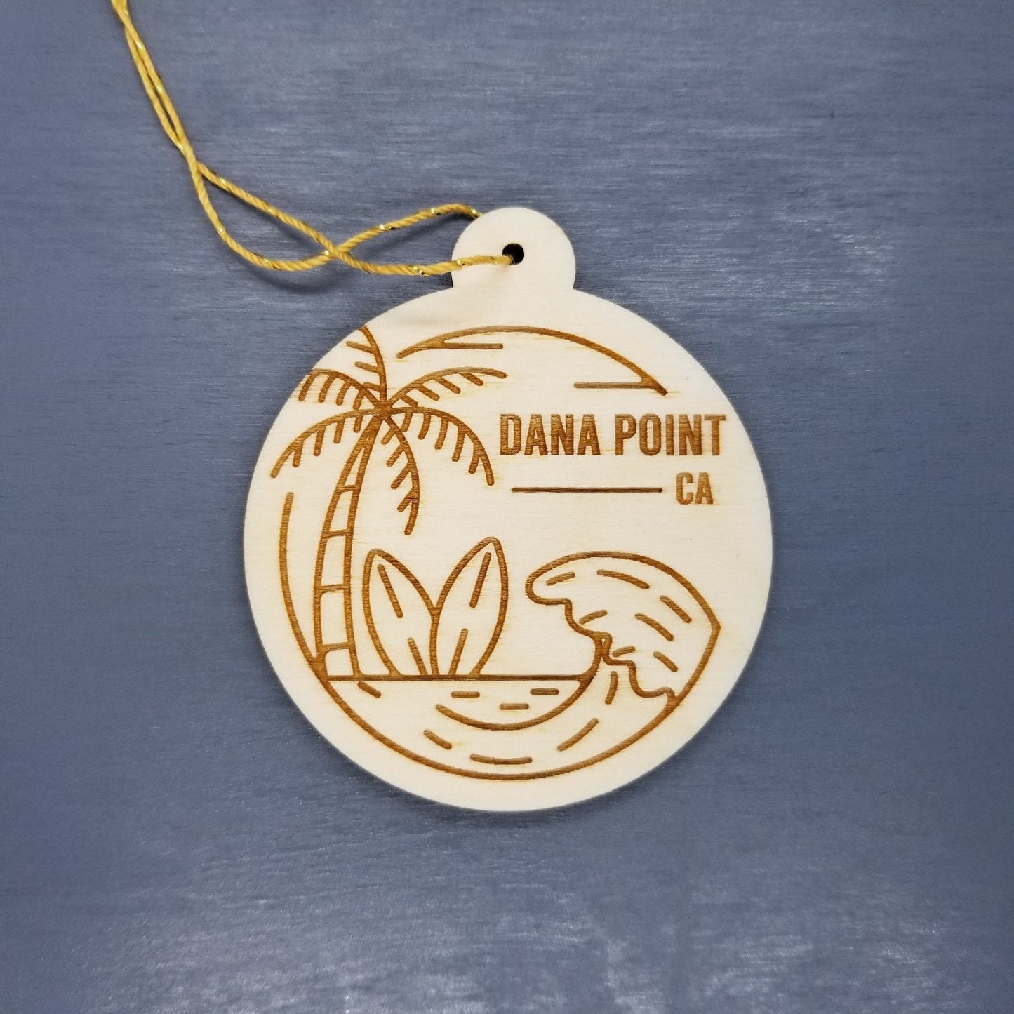 Wholesale Dana Point California Wood Ornament Souvenir CA Ocean Beach