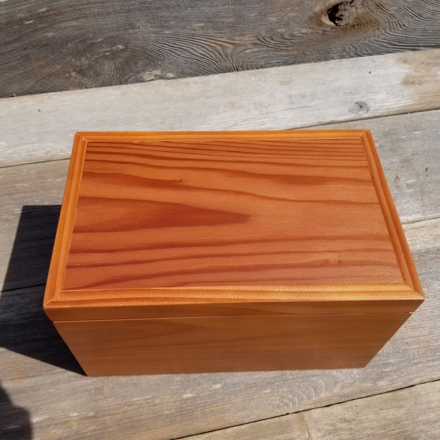 Wood Jewelry Box Redwood Handmade California Storage #276 5th Anniversary Gift Christmas Present - Stash Box - Memories Box