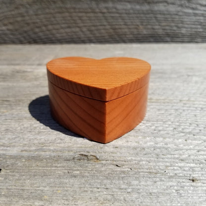 Redwood Heart Wood Box Ring Box Engagement Ring Box #273