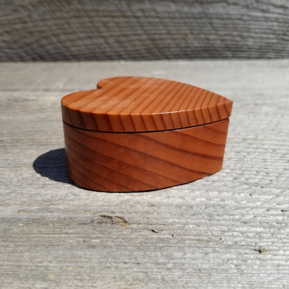 Redwood Heart Wood Box Ring Box Engagement Ring Box #273