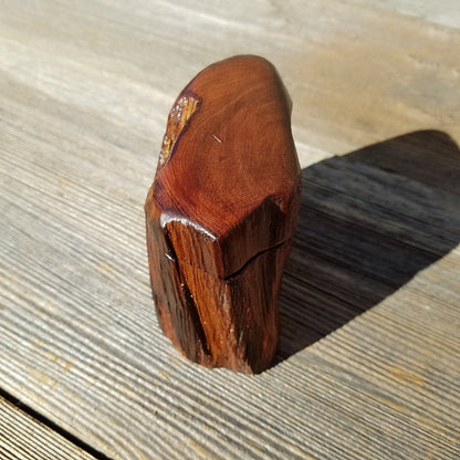 Handmade Wood Box with Redwood Rustic Handmade Ring Box California Redwood Jewelry Box Storage Box Limb Box #350