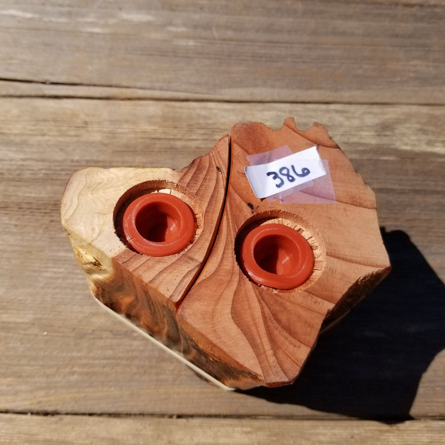 Redwood Rustic Salt and Pepper Shakers Set Handmade Anniversary Wedding #386 Housewarming Christmas California Wood