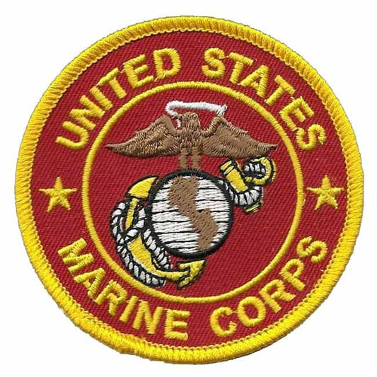 US Marines Patch Iron On Country Pride Patch US Military Badge Emblem 3"