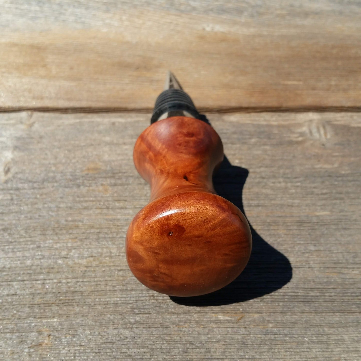 Wine Stopper Redwood Wood Redwood Burl Hand Turned Handmade Smooth Top Wine Cork Wedding Gift Red Wood Housewarming Gift Anniversary 1006b