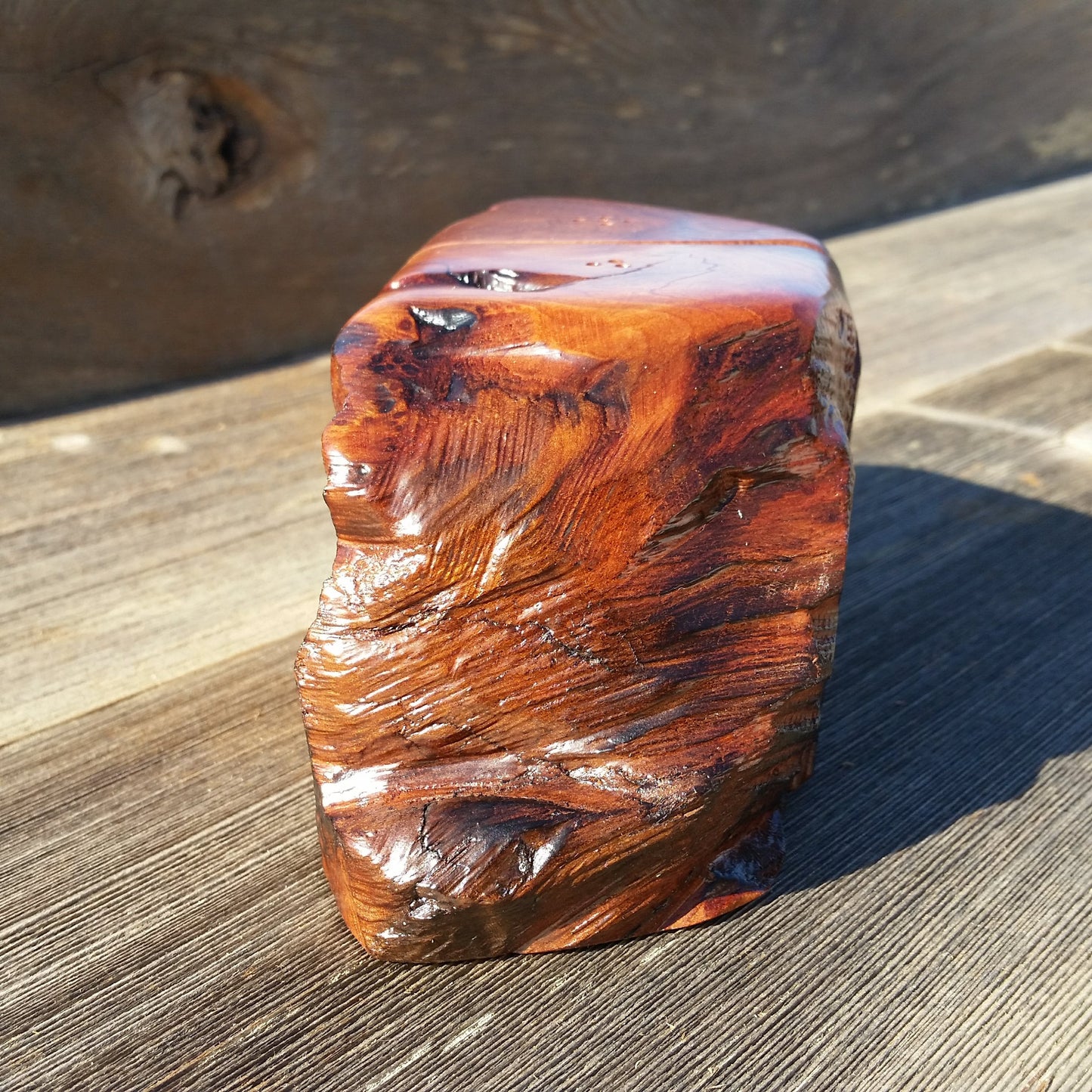 Wood Salt and Pepper Shakers Handmade California Redwood Rustic Home Decor #V Engagement Gift