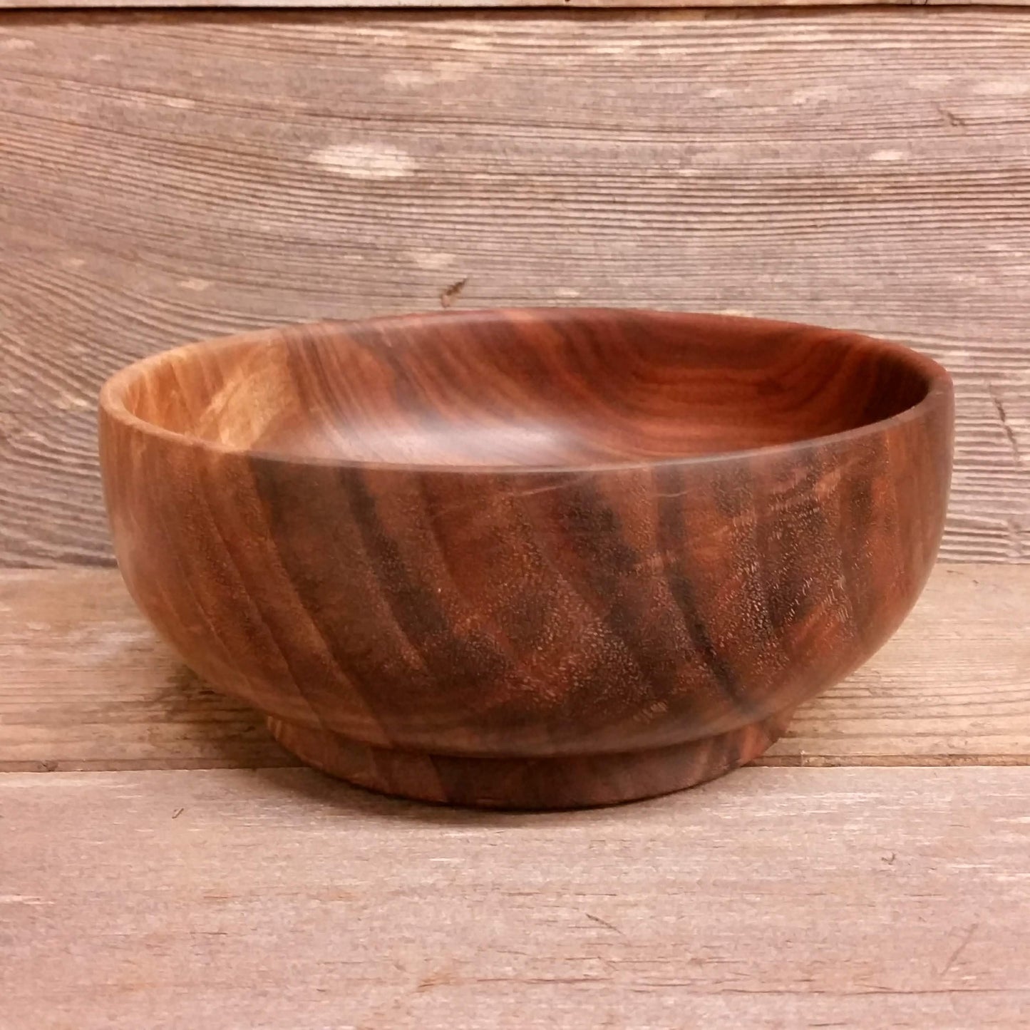 Handmade Walnut Bowl Wood Salad Bowl Hand Turned 7.5 Inch #A24 Wedding Gift Anniversary Gift