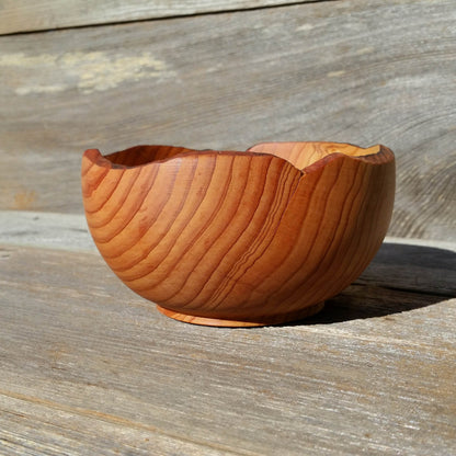 Cedar Bowl 5.25 Inch Handmade Wood Bowl #A20 Made in the USA Wood Gift