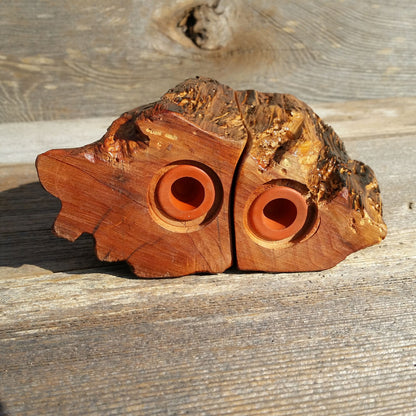 Wood Salt and Pepper Shakers Set Handmade Rustic California Redwood Souvenir Christmas Gift #A5 Rustic Home Decor Cabin Decor