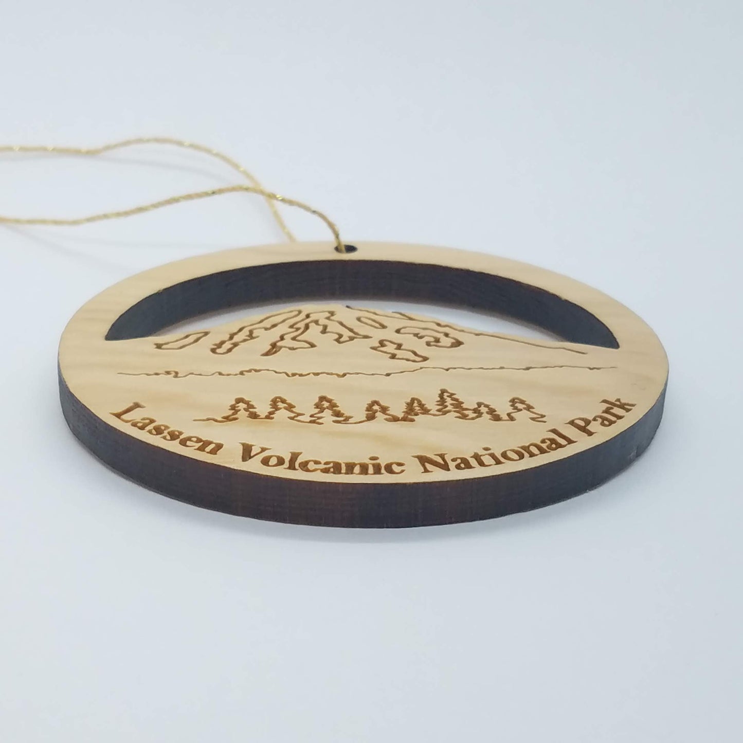 Lassen Volcanic National Park Souvenir Christmas Ornament Handmade Wood Ornament Collectible Cedar