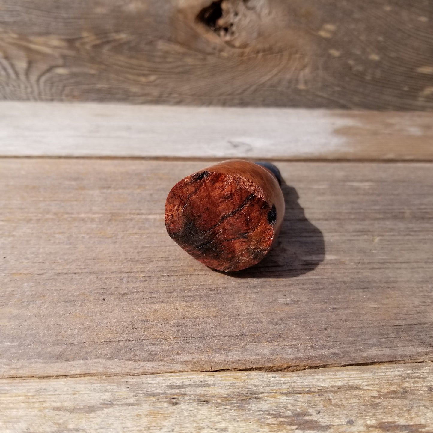 Wine Stopper Redwood Live Edge Rustic Redwood Burl Hand Turned Handmade 121